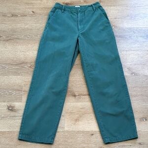Aritzia Sunday Best Jaden Forest Green High Waisted Utility Chinos